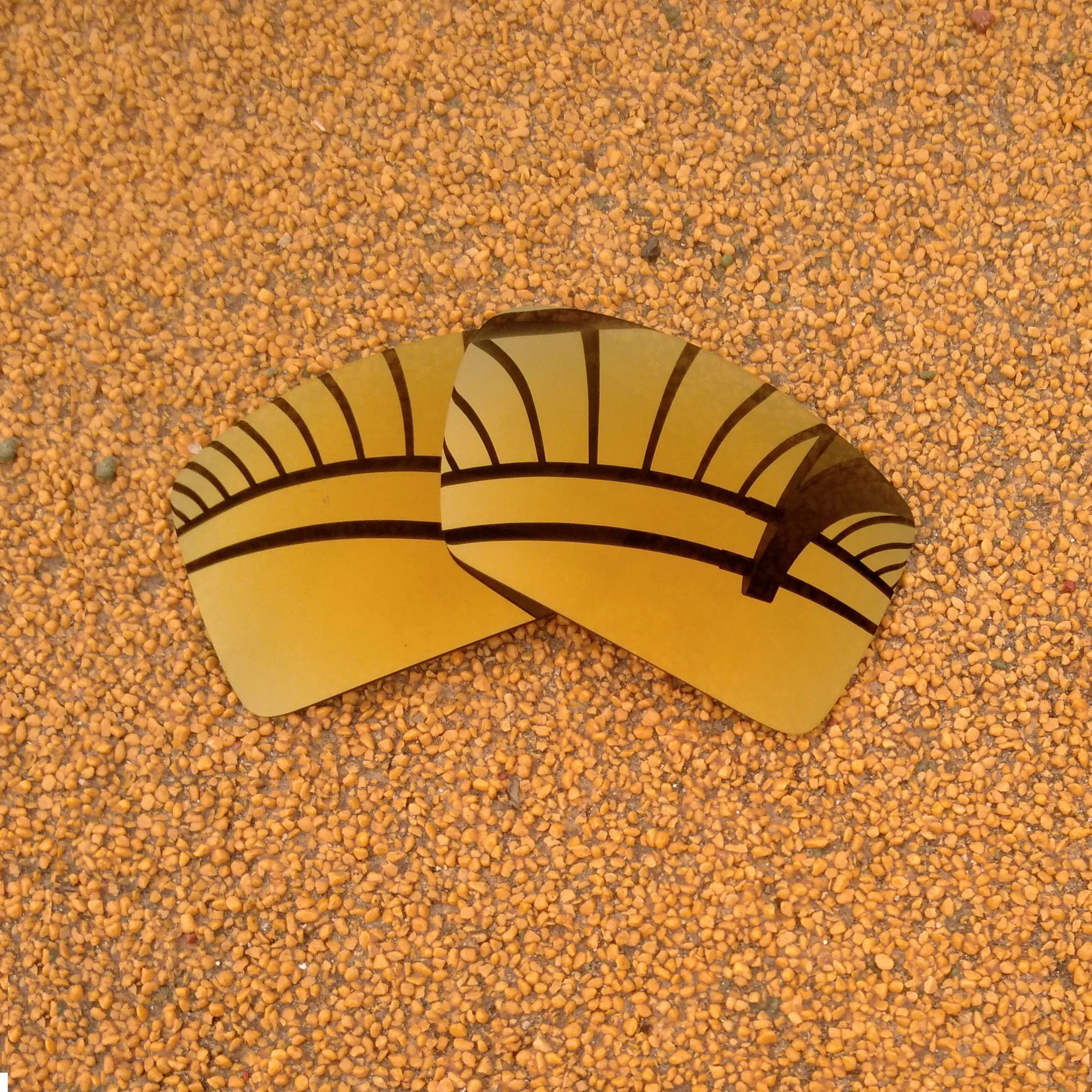 Зеркальные Сменные линзы с бронзовым и золотым покрытием для солнцезащитных