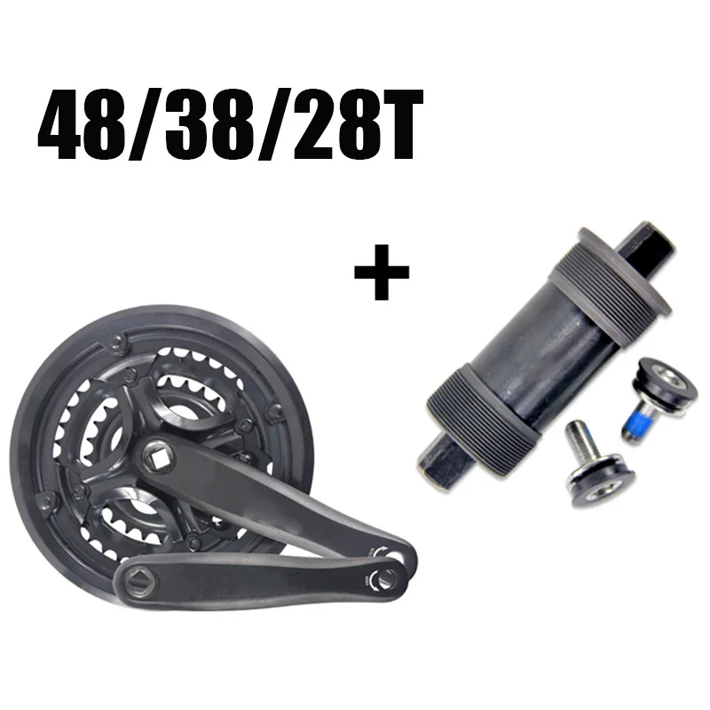 MTB Road bike 42T 34T 24T/48T 38T 28T Тройная цепь кольцо колесо и кривошипная рукоятка 170 мм