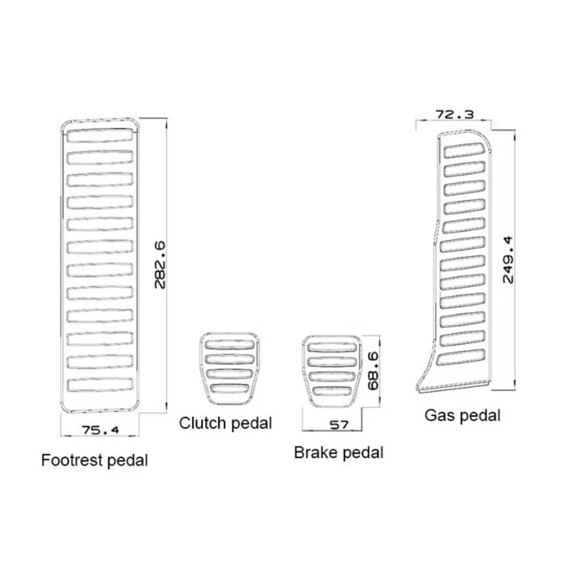 Автомобильный тормоз сцепления газа педали акселератора для VW Golf6 Tiguan Touran Magotan