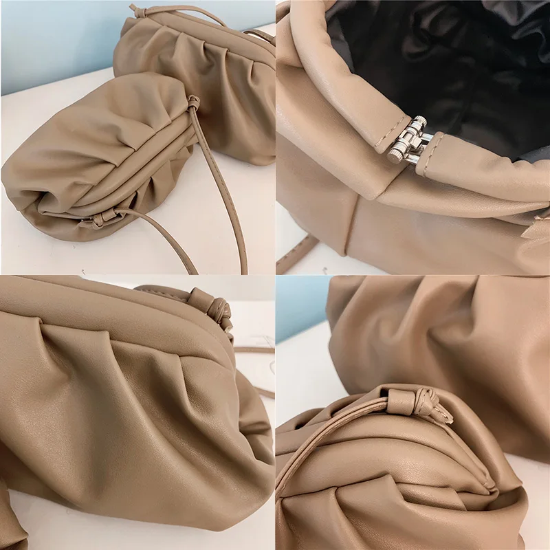 2021 Дамская Мода Клецки сумка известного бренда из мягкой кожи для женщин сумки в