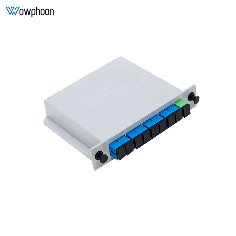 SC UPC 1x8 волоконно оптический разветвитель plc коробка FTTH PLC сплиттер плоский