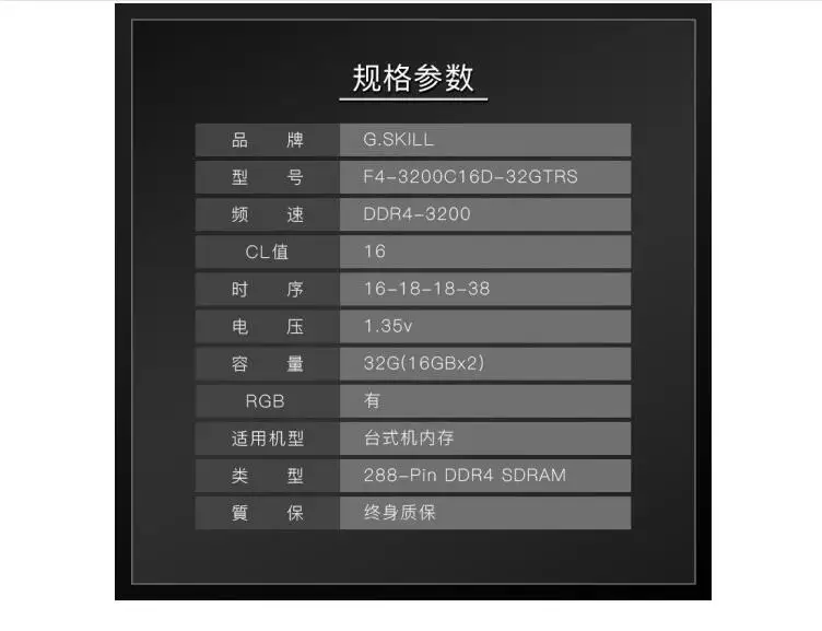 G. SKILL Trident Z Royal F4-3200C16D-32GTRS DDR4 3200 частота 32 Гб(16Gx2) набор настольной памяти RGB светильник(CL16