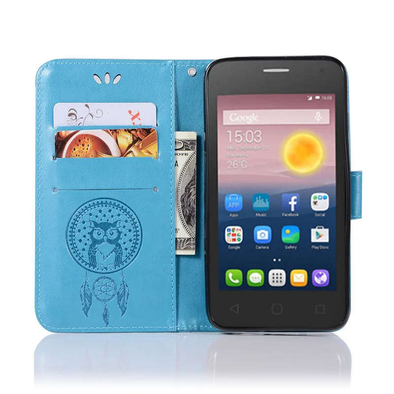 Чехол Сова для Alcatel Pixi 4 5010D 4G чехлы телефонов Бумажник Книга откидная крышка Pixi4 5010