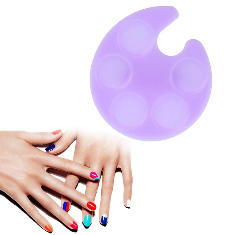 Пластиковый мини-лоток для рисования с кольцом на палец цветной смешивающий