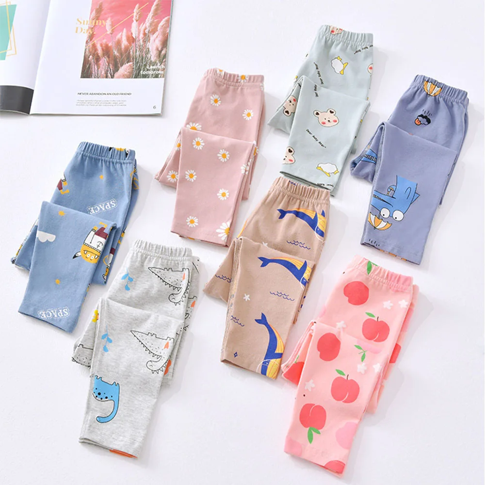 

Girls Kids Pants Children's leggings Polyester Velvet Elastic Waist Warm Legging 1-8 Years Baby Trousers