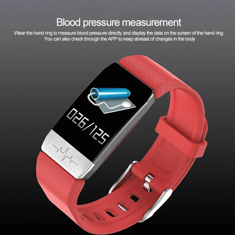 

Powstro Smart Watch 24h-Continuous Heart Rate Detection Band With Temperature Immune Measure Heart Rate Blood Pressure Monitor