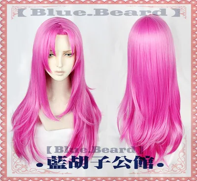 

Anime BOSS Diavolo Diaboro Cosplay Wig JOJO's Bizarre Adventure Golden Wind Wig Long Straight Pink Synthetic Hair +Wig Cap