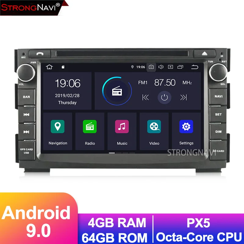 4G 64G Android 9 0 автомобильный DVD мультимедийный плеер для KIA Ceed 2010 2011 2012 с радио wifi Bluetooth