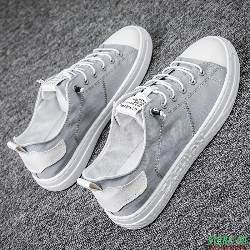 

Men Shoes fashion Canvas Loafers Breathable Autumn lace up comfortable Casual Shoes Outdoor Men Sneakers shoes