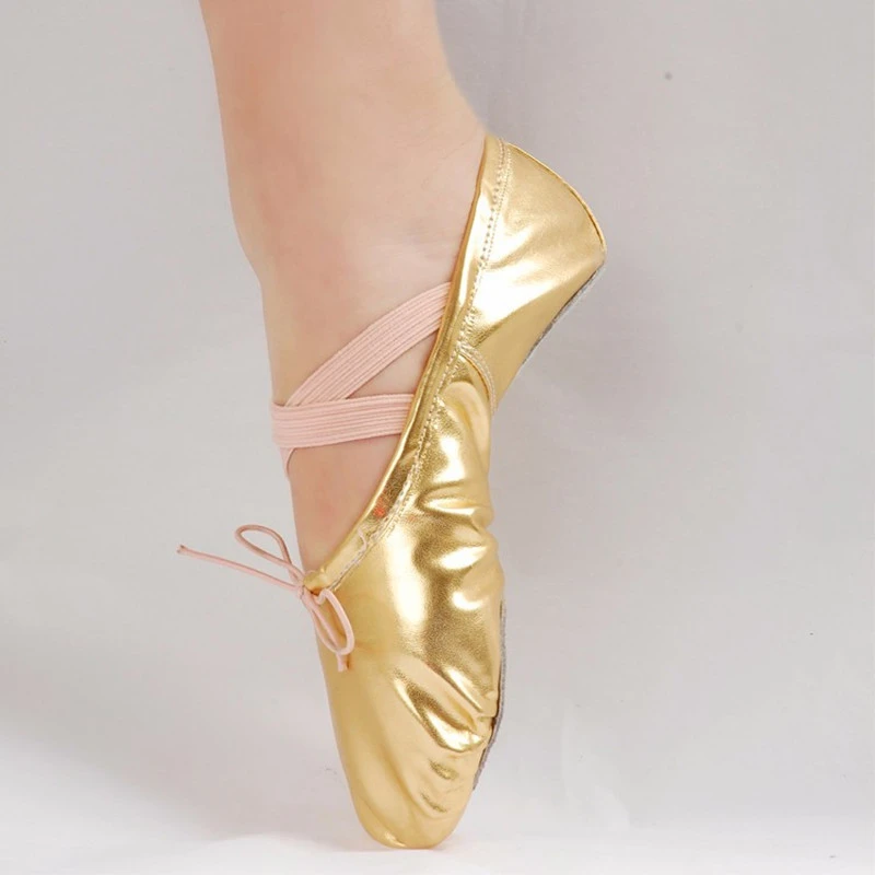 Фото Женские танцевальные туфли из искусственной кожи эластичные Танцевальные