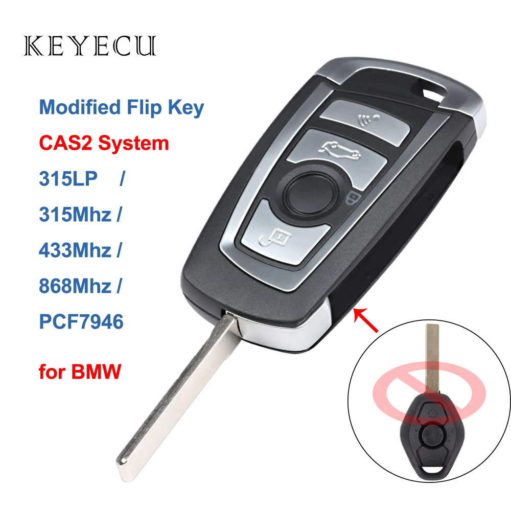Keyecu модифицированный складной дистанционный ключ для автомобиля с 4 кнопками
