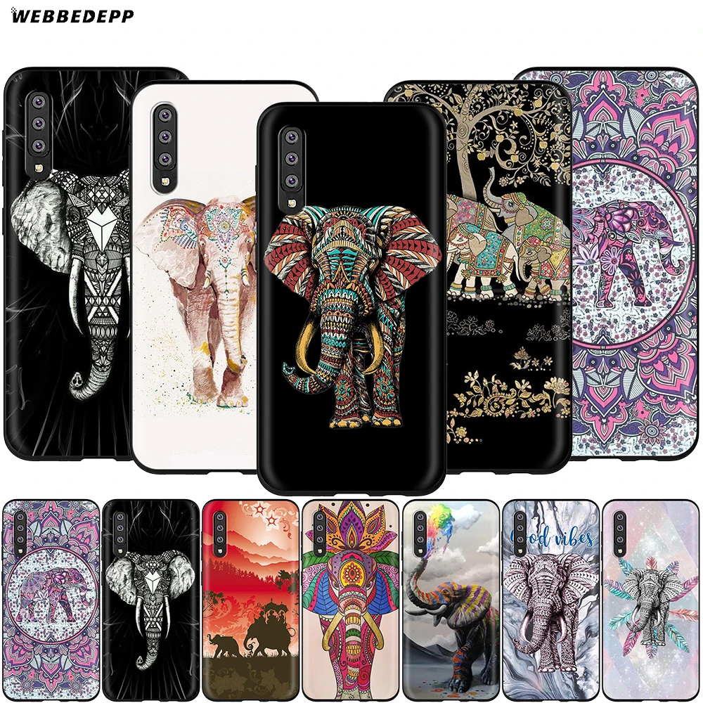 Webbedepp индийский животного слона Тотем чехол для Samsung Галактики S7 S8 S9 S10 Edge Plus Note 10 8 9