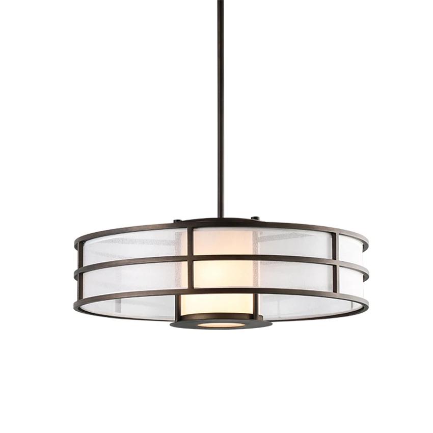 

Chinese black iron lantern pendant lights study lamps restaurant designer bedroom living room modern hanging lights lighting