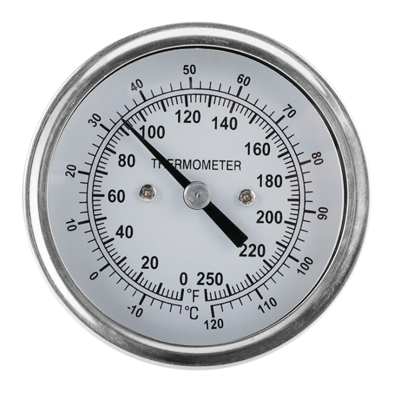 

TS-BX40 Thermometer Dual Gage Cooking Tools Analog Bakeware Oven F/C Stainless Steel Bbq Smoker Pit Grill Temp Gauge