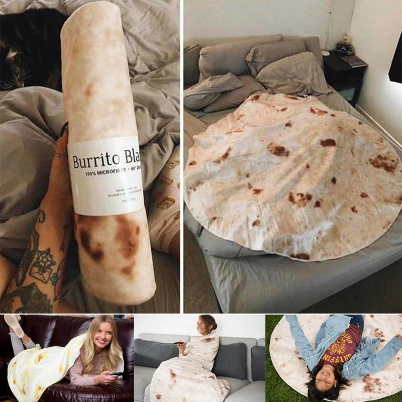 Фланелевое мягкое одеяло с 3D принтом круглая форма для путешествий покрывало