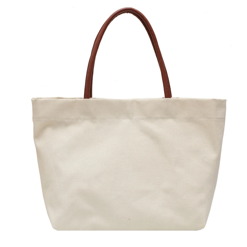 

Canvas Bag Schoolgirl Korean Version of The Large-capacity Bag Women's Single Shoulder Bag Handbag Shopping Bag