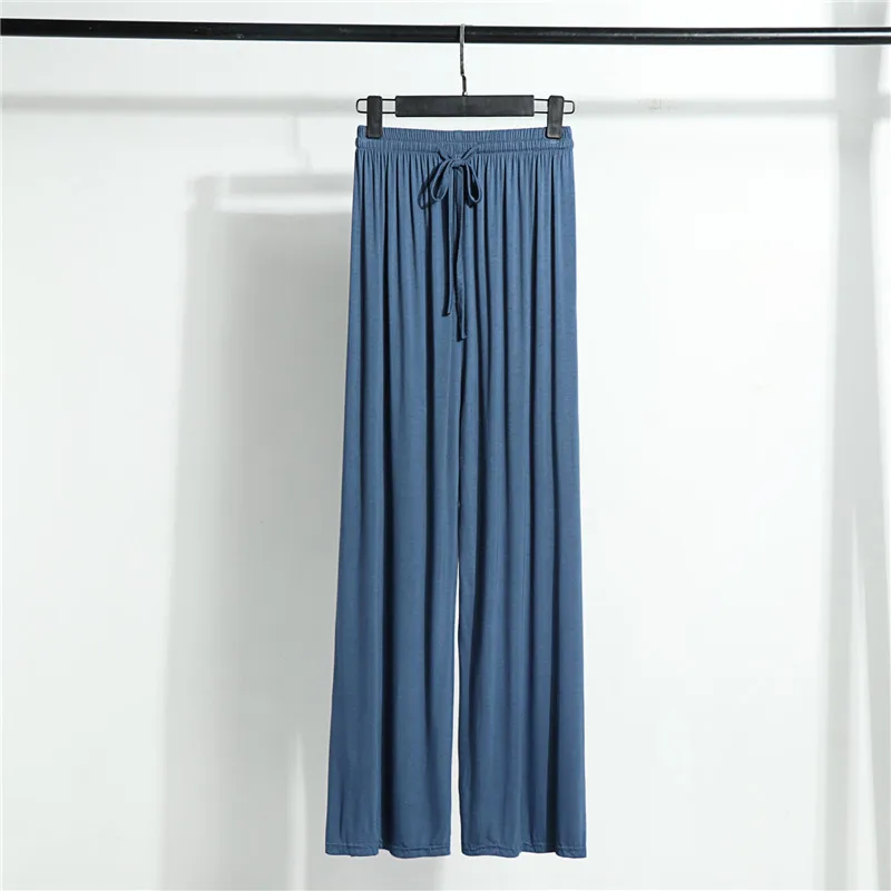 

Modal Wide Leg Pants Women High Waist Ice Silk Loose Straight Pants Casual Pants Large Size Trousers