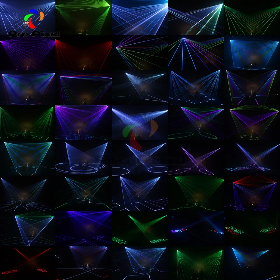 1pc 2W RGB Animation Laser Stage Light Programmable Projector Led Dmx Dj For Disco Bar Nightclub | Лампы и освещение