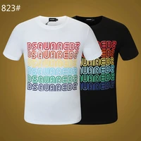 dsquared2 new mens womens printed lettersround neck short sleeve street hip hop pure cotton tee t shirt 823