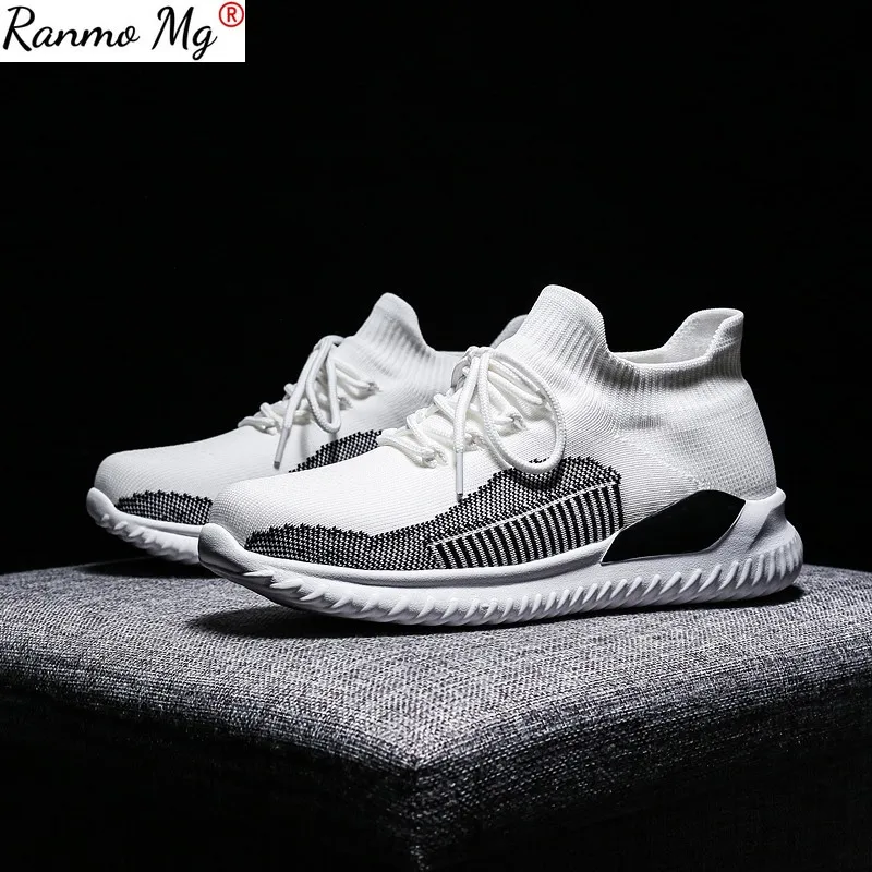 

2021 Women Sneakers White Casual Platform Light Plus-size 35-42 Women's Sock Shoes Mesh Breathable Running Shoes Female Trainers