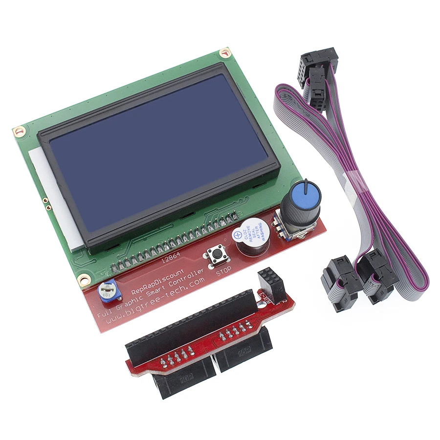 12864 смарт-управление Лер RAMPS 1,4 lcd 12864 lcd панель управления синий экран для 3d принтера lcd 12864