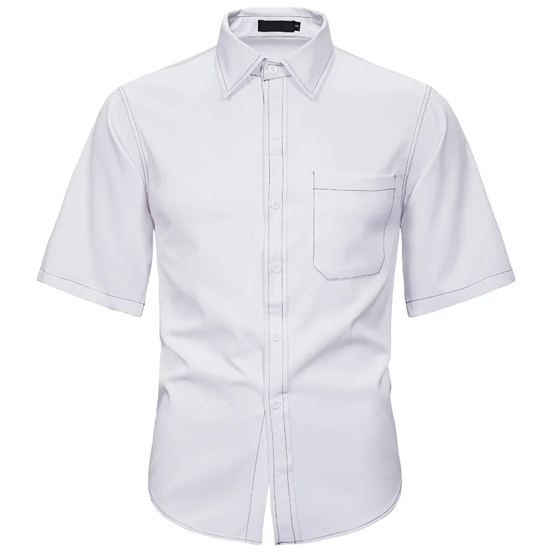 Летняя мужская рубашка в японском стиле хип хоп скейтборд короткий рукав мужские