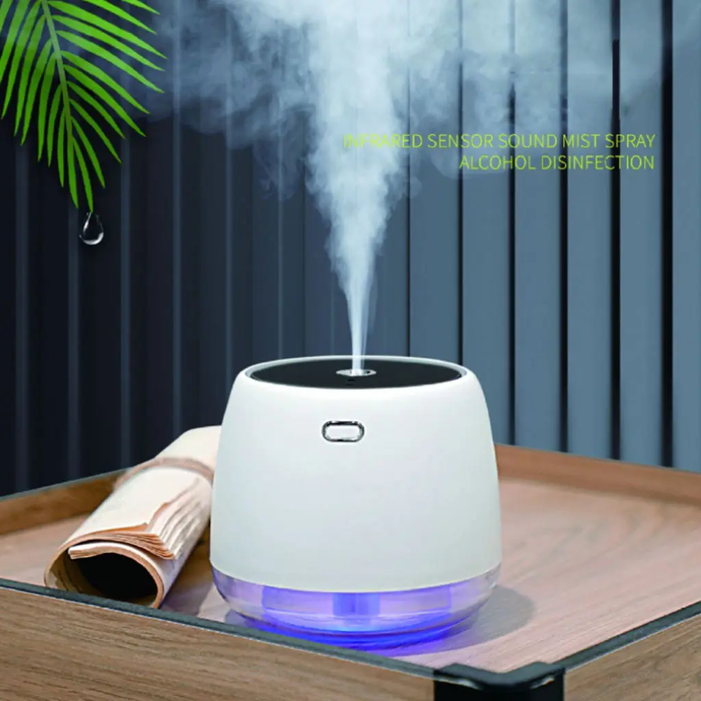 

Automatic Alcohol Dispenser - Touchless Hand Sanitizer Dispenser 180ml - 360 Degree Leak Proof Mist Sprayer USB for Home Office