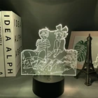 3d светодиодный светильник аниме Kiki, служба доставки для спальни, декоративный ночник, детский подарок на день рождения, манга, комнатный настольный 3d светильник Kiki