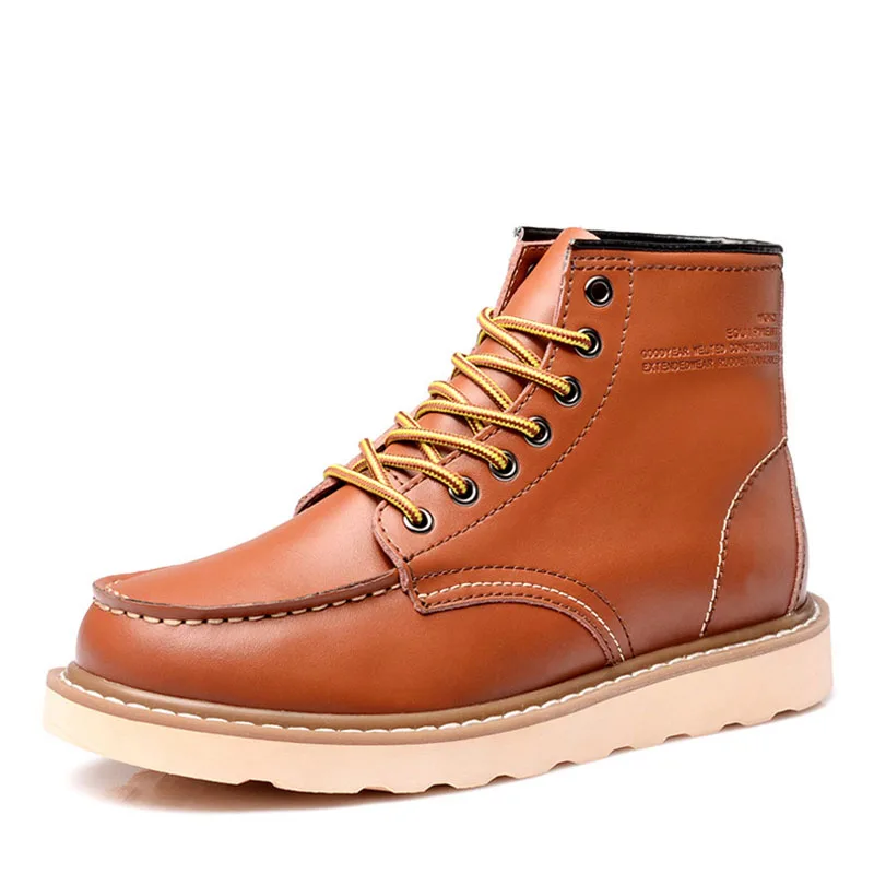 Мужские ботинки в винтажном стиле из натуральной кожи на шнуровке ручная работа