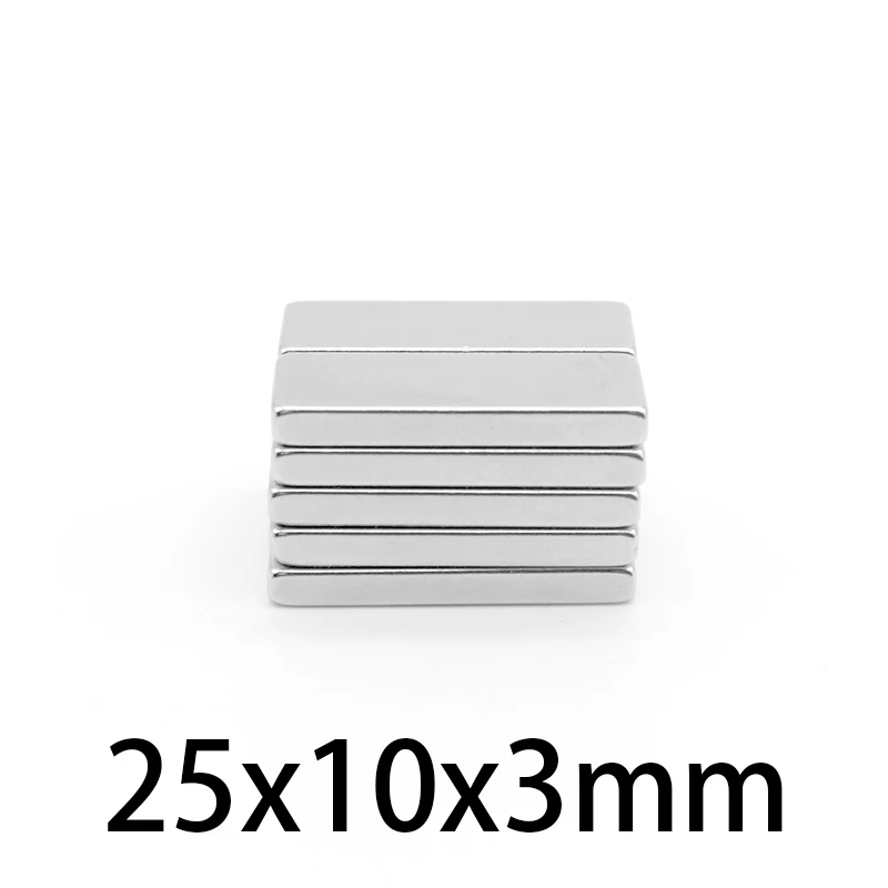 

5-100 шт., супермощные неодимовые магниты 25x10x3 мм, 25x10x3 мм