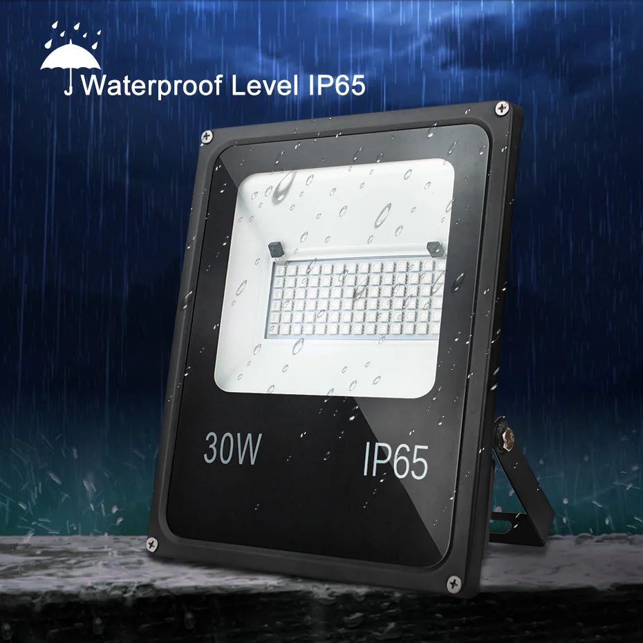 RGB Светодиодный прожектор Водонепроницаемый IP65 20 Вт 30 50 AC200V-240V 16 цветов Изменение