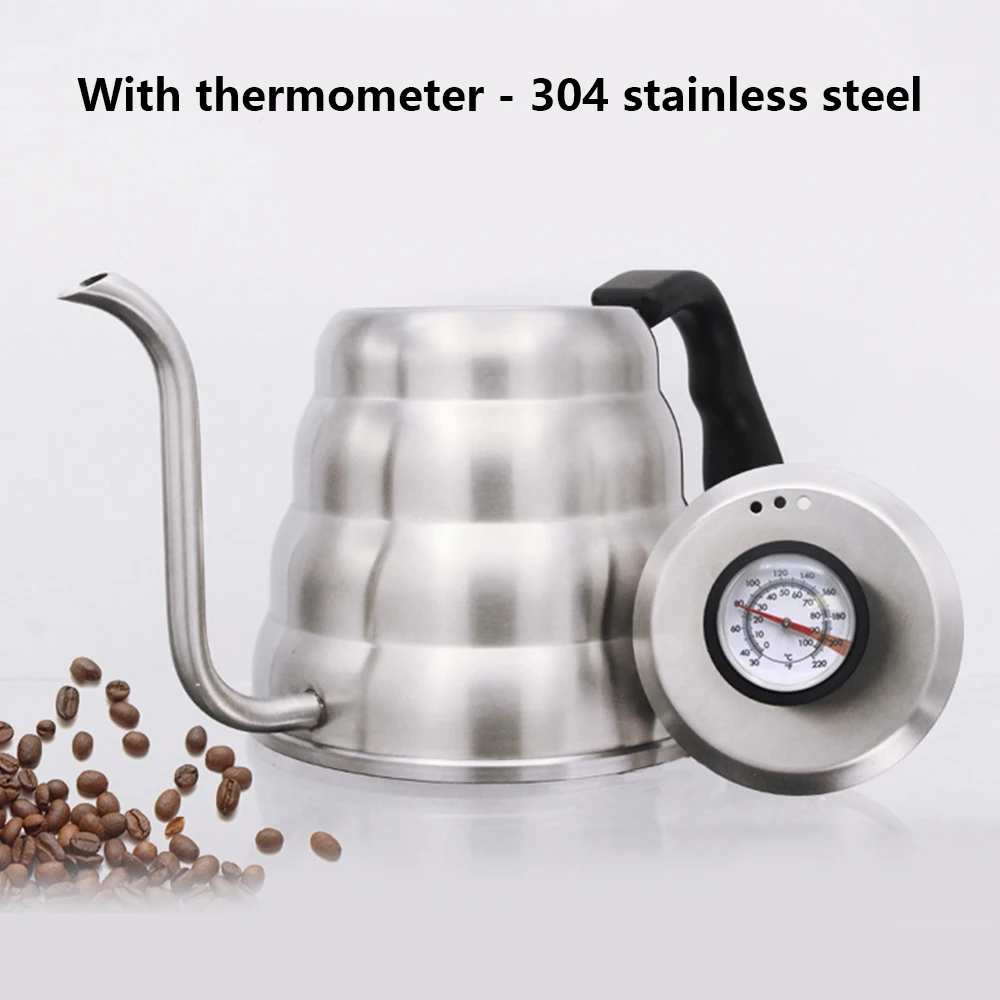 Кофейник из нержавеющей стали 600 мл/1 л/1 2 л с длинным носиком капельный чайник