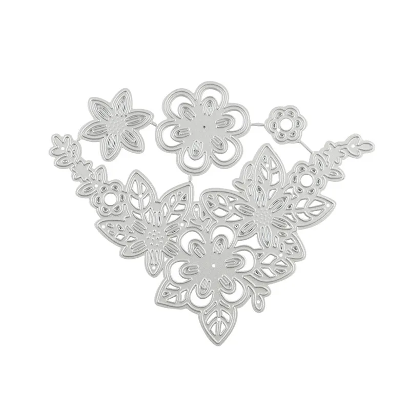 Naifumodo Flower Corner Metal Cutting Dies Lace Edge Scrapbook Paper Craft Gift Box Die Cut Punch Knife Cutter New | Дом и сад