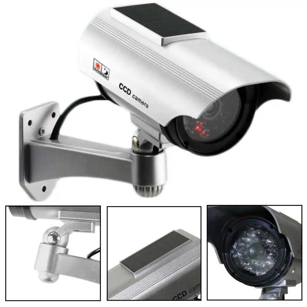 Фальшивая камера видеонаблюдения светодиодный на солнечной энергии|Комнатный