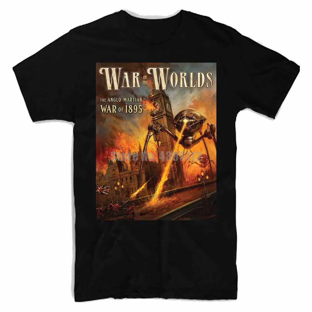 War Of The Worlds Movie Мужская забавная футболка Японская уличная одежда для спортзала