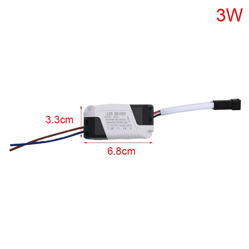 

1pcs LED Light Transformer Power Supply Adapter For Led Lamp/bulb 3W 4-7W 8-12W Safe Plastic Shell LED Driver