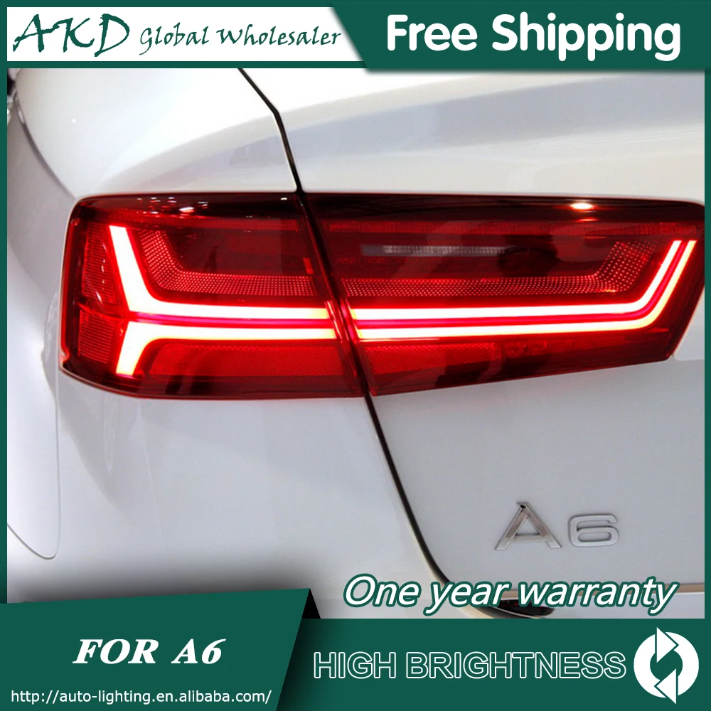 

Tail Lamp For Audi A6 2012-2016 A6L Tail Lights Led Fog Lights DRL Daytime Running Lights Tuning Car Accessories