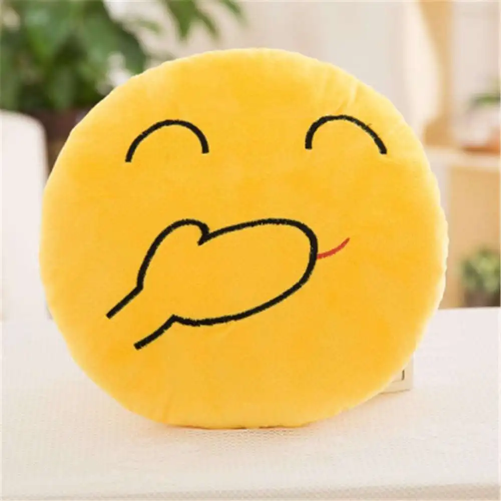 Подушка Emoji HaHa (Эмоджи ХаХа / Хихи HiHi 28 см) | Дом и сад