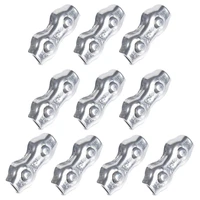 10pcs m2 m5 wire rope clip clamp cable galvanised steel connect fixing stainless steel duplex 2 post cable clamp wirerope clips