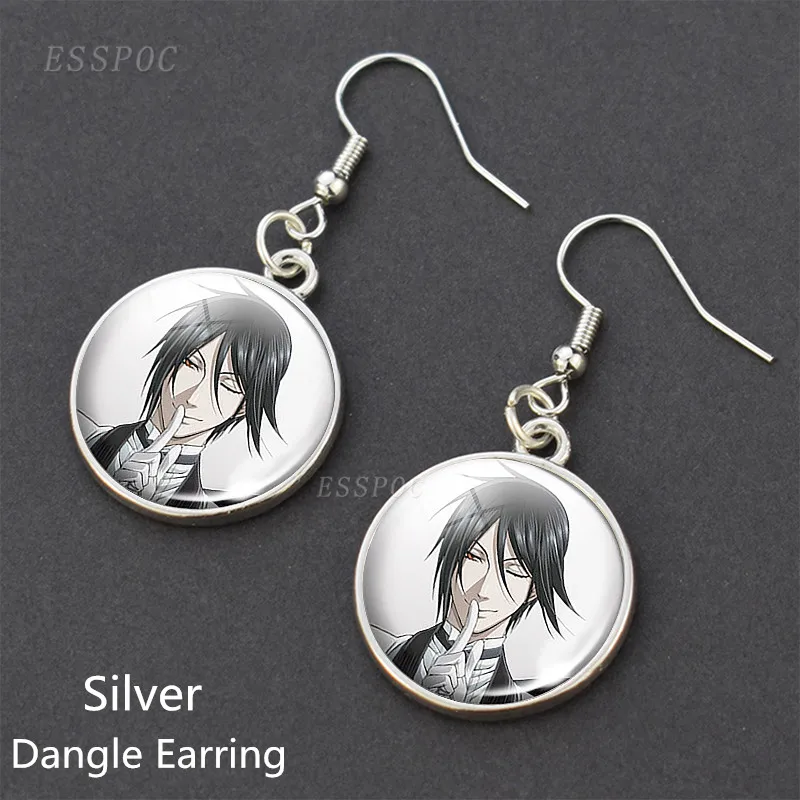 Аниме Черный дворецкий Броши Бронзовый значок Kuroshitsuji Ciel Phantomhive Себастиан Грелл Madame Red косплей подарок - Окраска металла: 2