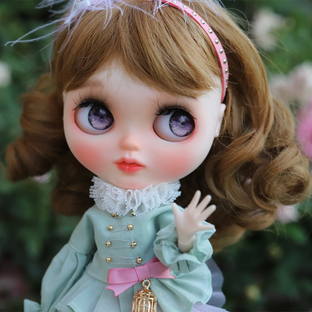 

1/6 шарнирная кукла 30 см, игрушки 19 шарниров, шарнирная кукла blyth с коричневыми вьющимися волосами и белой кожей, милая кукла для макияжа с окр...