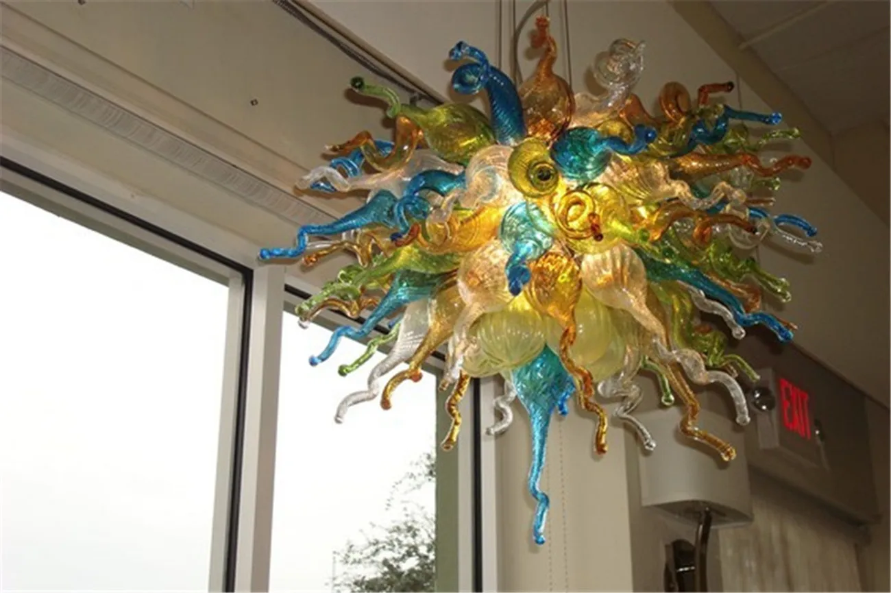 

Home Decoration Modern Murano Glass Art Dale Chihuly Style Decorative Hanging Chandelier Light