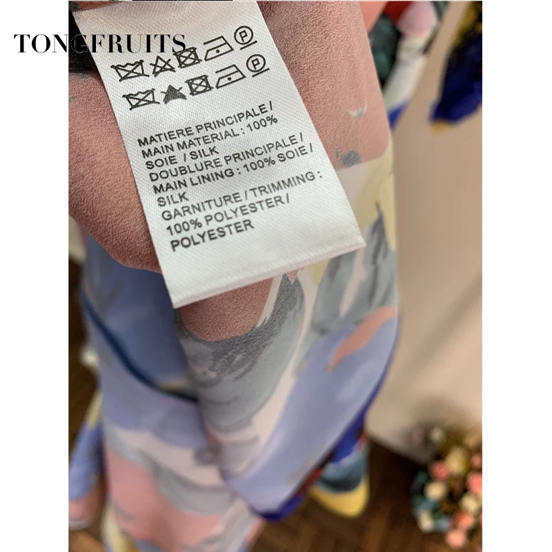 Цветочный цвет с длинными рукавами сексуальное асимметричное платье русалки