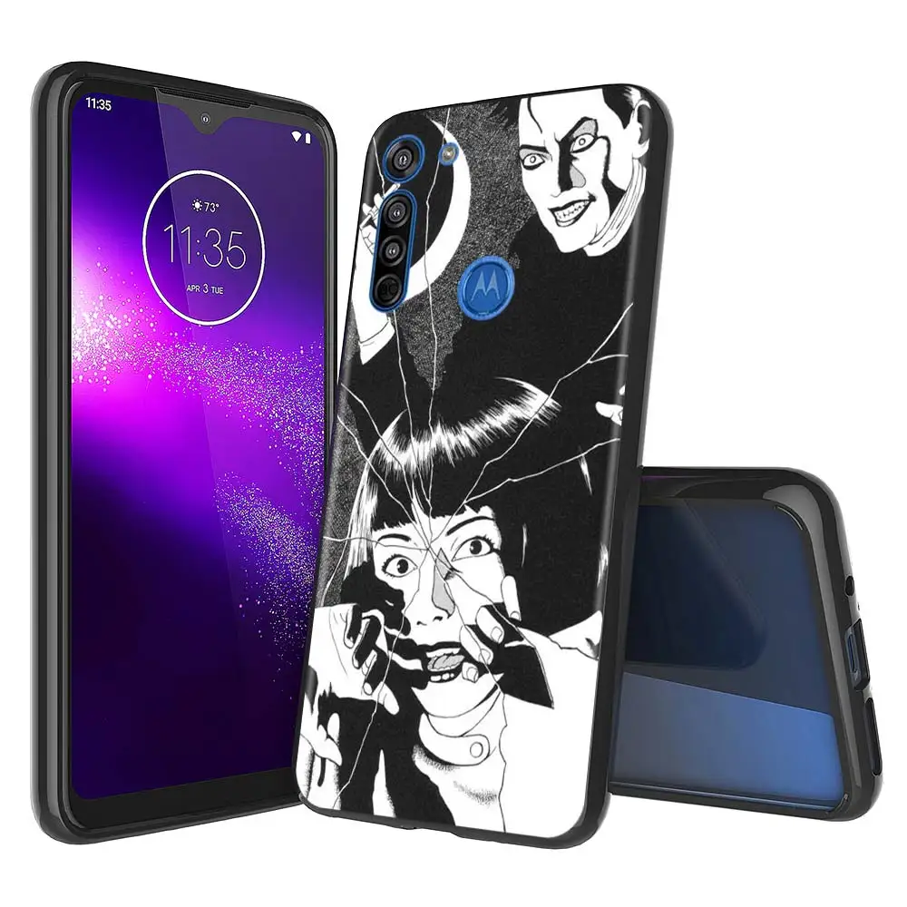 tpu soft case for motorola moto g30 g8 g9 plus g power one fusion e6s e7 plus edge plus phone cover junji ito tees horror free global shipping