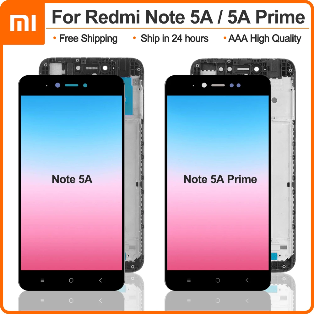 Новый ЖК-дисплей 100% года для XIAOMI Redmi Note 5A / Prime сенсорный экран с дигитайзером и