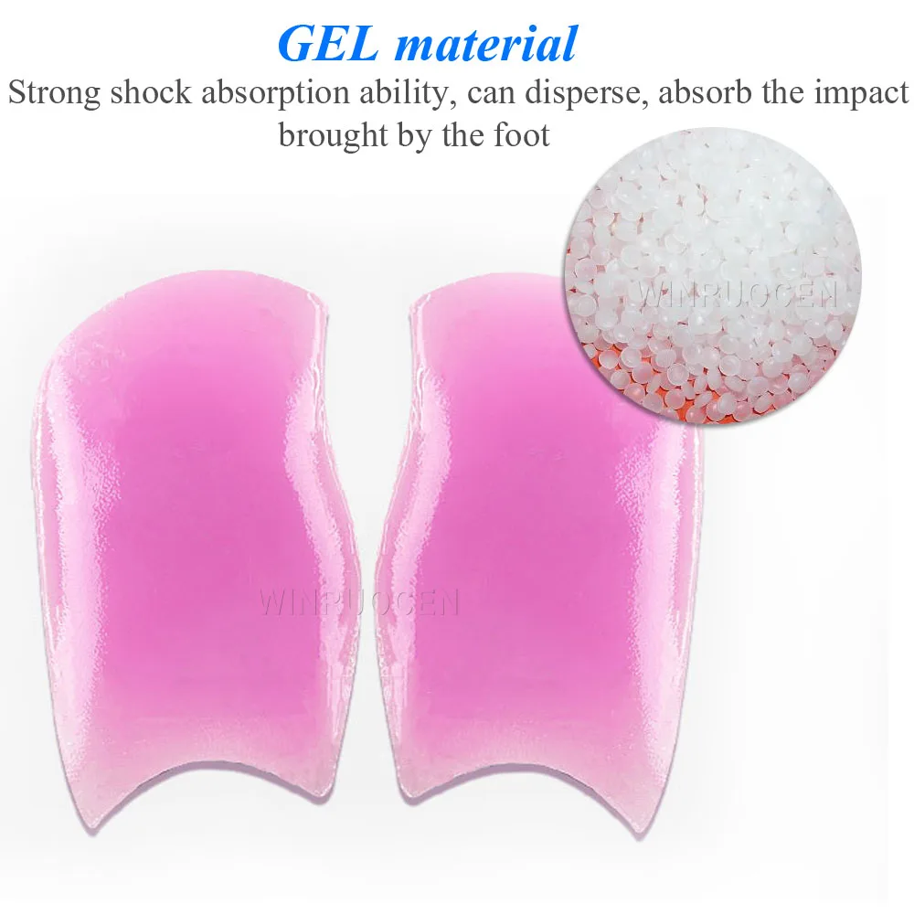 1 пара силиконовые вставки в форме сердца для стоп | Обувь