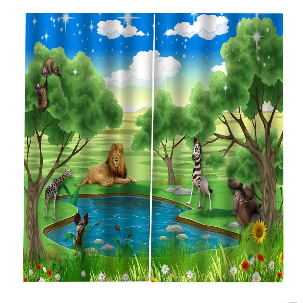 Затемненные занавески 3D окна s для гостиной в спальню Cortina Индивидуальные Размер