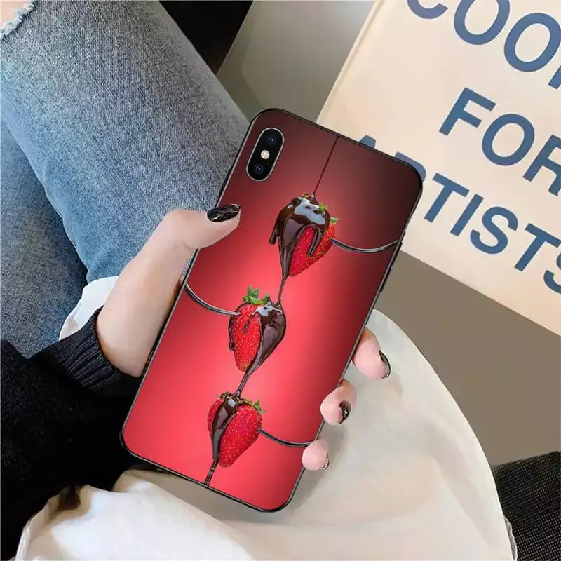 

Dancing fruit strawberry Phone Case for iPhone 11 12 pro XS MAX 8 7 6 6S Plus X 5S SE 2020 XR mini
