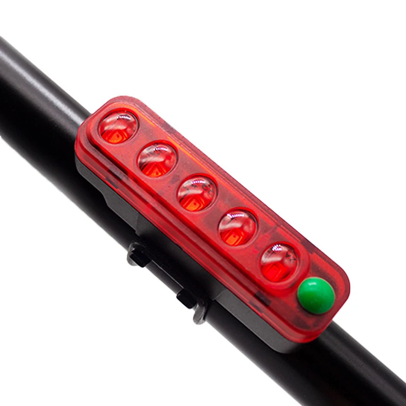 

1PC New Bicycle Taillight Outdoor Riding USB Charging 5Led Highlight Safety Waterproof Warning Light Riding Accessories 300LM
