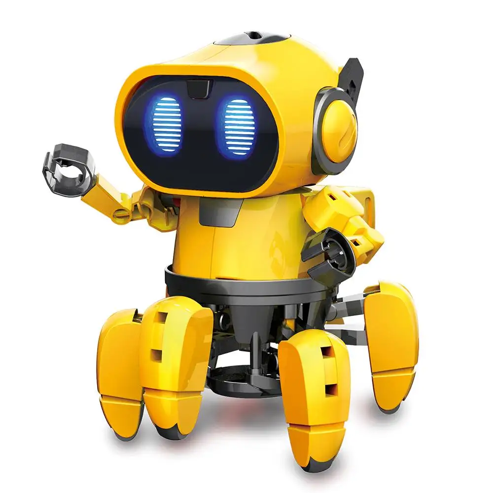 RC робот DIY Pro'sKit GE 893 паровой AI умный инфракрасный Evades Bonds Walking для детских